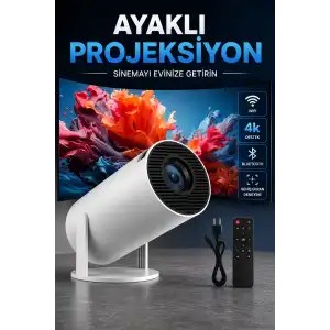 AsilTech USB ve Kablosuz Bağlantı Özellikli 5000 Saat Ampul Ömürlü Projeksiyon