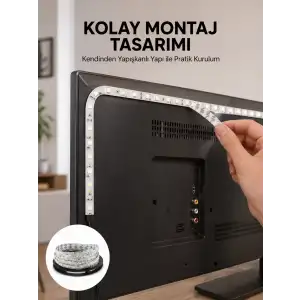 AsilTech Uzaktan Kumandalı LED TV Arka Işık Şeridi Yeni Nesil