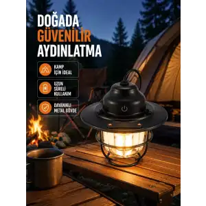 AsilTech Uzun Ömürlü Bataryalı Outdoor LED Gece Lambası