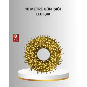 AsilTech Uzun Ömürlü LED Teknolojili 10 Metre Şık Işıklı Süsleme Seti