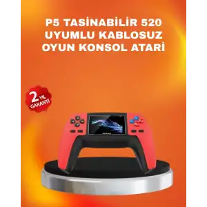 AsilTech Uzun Pil Ömürlü 520 Oyunlu P5 Retro Konsol
