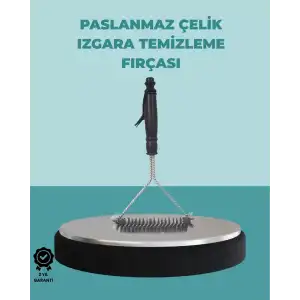 AsilTech Uzun Saplı Paslanmaz Çelik Izgara Temizlik Fırçası