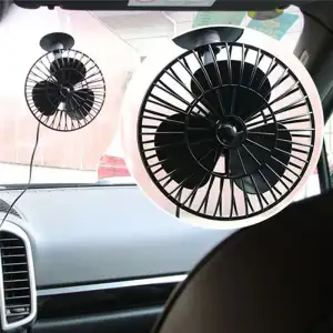 AsilTech Vantuzlu Oto Vantilatör Fan Çakmaklık Giriş 12v 5 inç