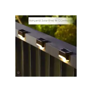 AsilTech WaterProof Solar Merdiven Lambası 4 Adet