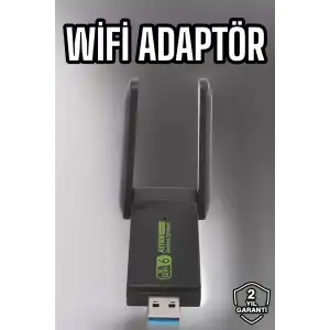 AsilTech Wifi Adaptör Çift Bantlı Kablosuz Wifi Adaptörü