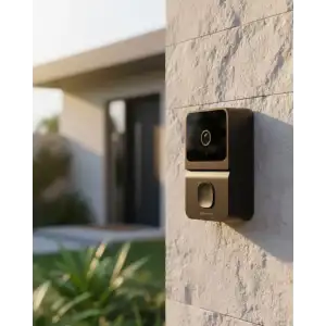 AsilTech WiFi Akıllı Kapı Zili 85 Derece Geniş Açı Android iOS Uyumlu