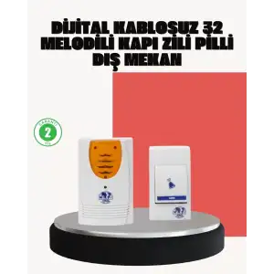 AsilTech Wireless Kapı Zili Pratik ve Zahmetsiz Günlük Kullanım