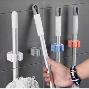 AsilTech Yapışkanlı Mop Tutucu Seti 4 Adet