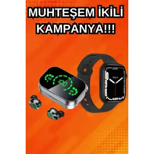AsilTech Yeni Nesil Akıllı Saat ve Ucuz Kaliteli Bluetooth Kablosuz Kulaklık Amoled Ekran