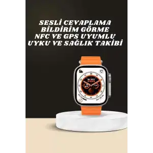 AsilTech Yeni Nesil Ultra Akıllı Saat Adımsayar Uyku Takibi Nabız Sensörü