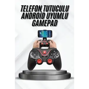 AsilTech Yeni Nesil X3 Gamepad Android Uyumlu Telefon Tutucu Özellikli Joystick