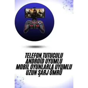 AsilTech Yeni Nesil X3 Gamepad Android Uyumlu Telefon Tutucu Özellikli Joystick