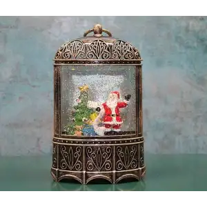 AsilTech Yılbaşı Temalı Işıklı Müzikli Kar Küresi Model 4