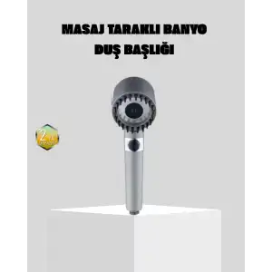 AsilTech Yüksek Basınçlı Masajlı Duş Başlığı Su Tasarruflu