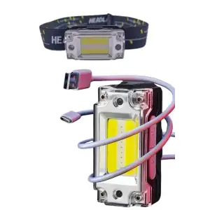 AsilTech Yüksek Işıklı Şarjlı ve Sensörlü LED Kafa Lambası Kamp Lambası