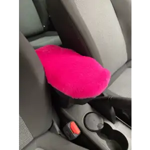 AsilTech Yumuşak Peluş Kol Dayama Kolçak Minderi Fuşya Pembe