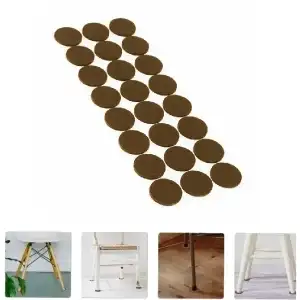 AsilTech Yuvarlak Mobilya Koruyucu Keçe 24lü Paket