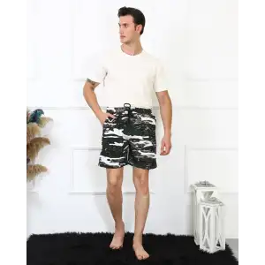 Erkek Lakost Siyah Şort