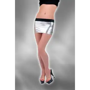 Giyim   B042322 Lame Mini Etek