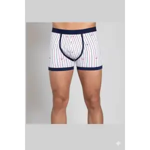 Giyim Berrak Çapa Ve Çizgi Baskı Erkek  Boxer 1107