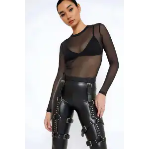 Giyim Deri Kemer Bacak Harness - Brf862