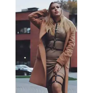 Giyim Elbise Üstü Şık Harness Takım - Brf159