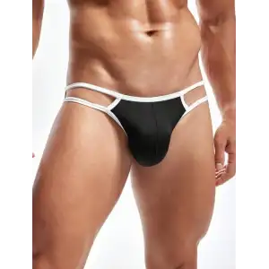 Giyim Erkek  Beyaz Biyeli Slip İç Giyim