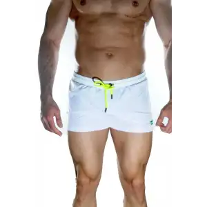 Giyim Erkek Beyaz Mini Mayo Short