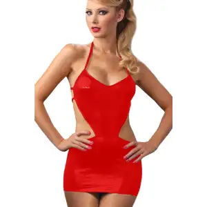 Giyim  Kırmızı Seksi Mini Elbise