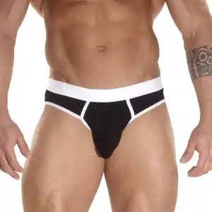 Giyim Kontras Biyeli Erkek  Slip