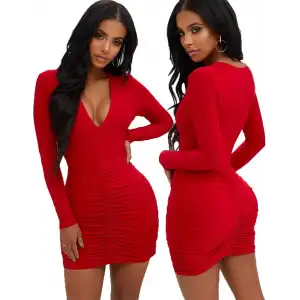 Giyim  Mini Dekolteli Elbise