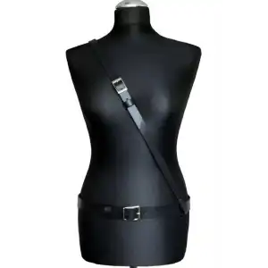 Giyim Omuzdan Tekli Bağlamalı Bel Kemer Harness - Brf917