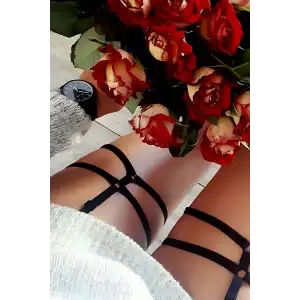 Giyim Seksi Bel - Bacak Harness - Brf44