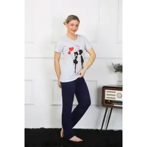 Kadın Kısa Kol Penye Pİjama Takımı