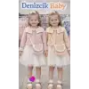 1-2-3 Yaş Bolero Ceketli Çantalı Elbise