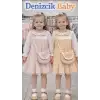 1-2-3 Yaş Tül Kollu Çantalı Elbise