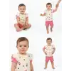 1/3 Yaş Piti Kalp Baskılı Çocuk Takımı
