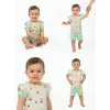 1/3 Yaş Piti Kalp Baskılı Çocuk Takımı