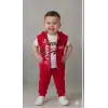 1/4 Yaş Winner Baskılı Yelekli 3lü Çocuk Takımı