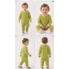 3/12 Ay Kadife Kumaş Bebek Tulumu