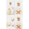 3/12 Ay Şapkalı Pamuk Bebek Takımı