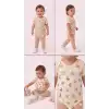 6/18 Ay Baskılı Zıbınlı Penye Bebek Takımı