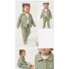 6-24 Ay Ceketli Pantolonlu 3 Lü Bebek Takımı