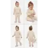 6/24 Ay Nakışlı Penye Bebek Takımı
