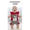 9/24 Ay Leopar Kedi Baskılı Bebek Takımı