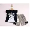 9/24 Ay Leopar Kedi Baskılı Bebek Takımı