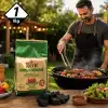 AsilTech 1 kg Mangal Kömürü - Çıra Hediyeli - Meşe Kömürü