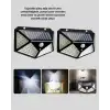 AsilTech 100 LED Solar Lamba Hareket Algılamalı Bahçe Duvar Dış Mekan Aydınlatma