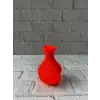 AsilTech 11 cm Turuncu Kalp Formlu Mini Vazo Estetik Dekoratif Obje