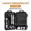 AsilTech 115 Parça Manyetik Uçlu Hassas Tornavida Seti